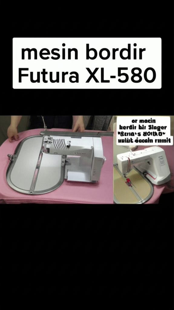 mesin bordir Singer Futura XL-580 untuk desain rumit mesin bordir Singer Futura XL-580 untuk desain rumit