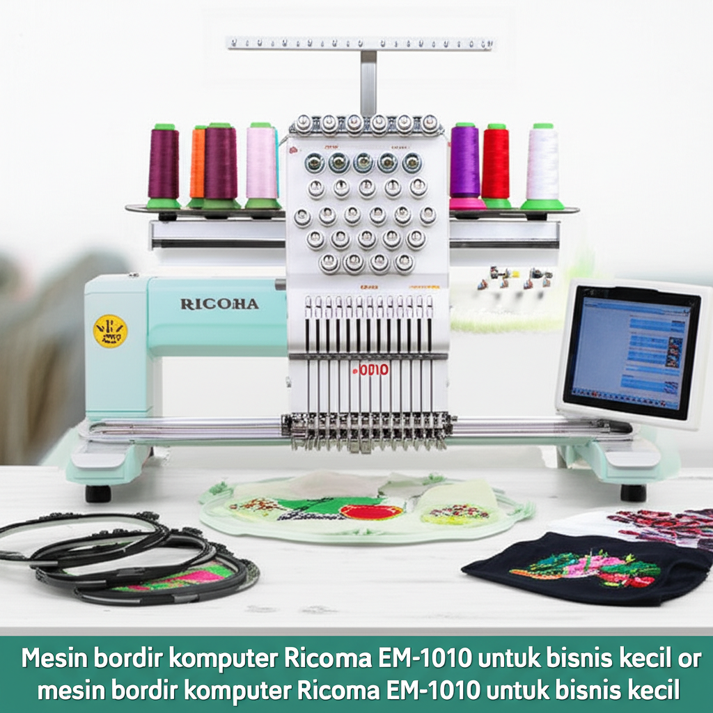 mesin bordir komputer Ricoma EM-1010 untuk bisnis kecil mesin bordir komputer Ricoma EM-1010 untuk bisnis kecil