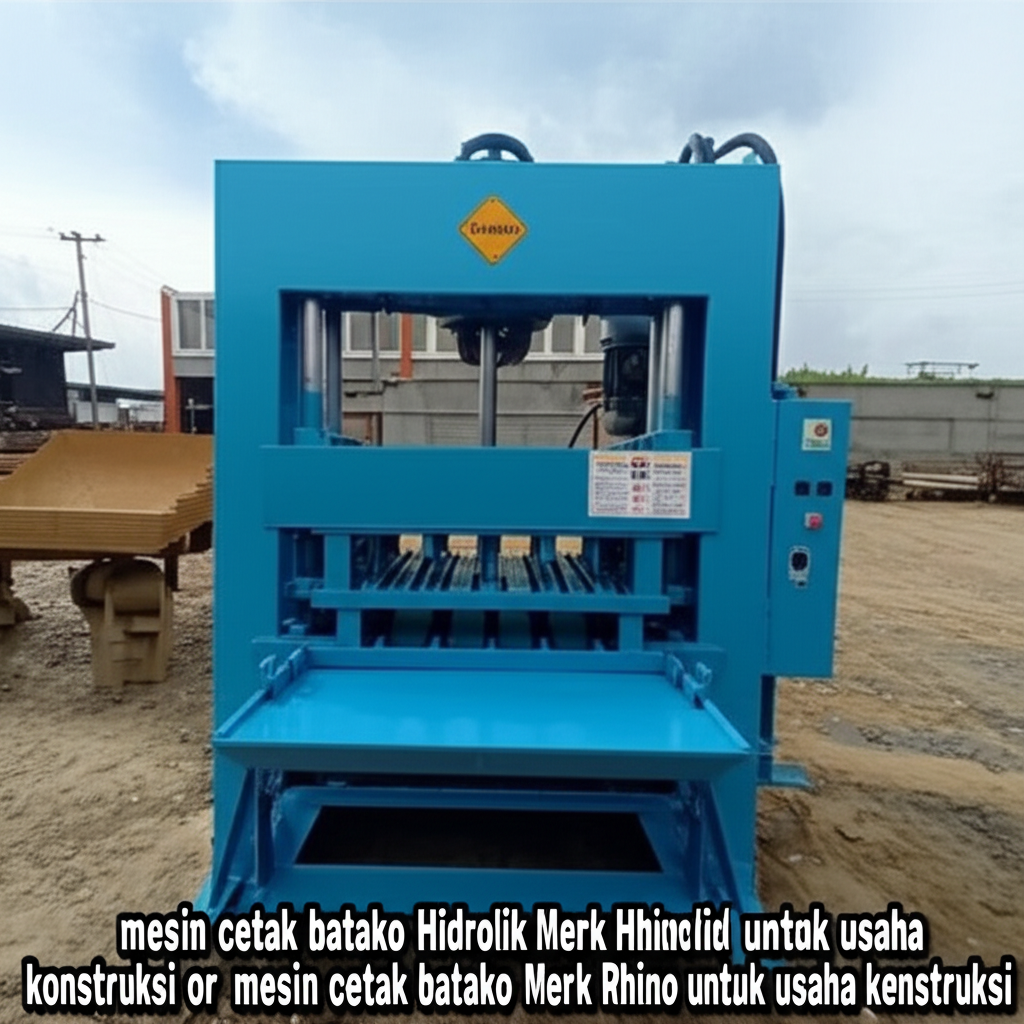 mesin cetak batako Hidrolik Merk Rhino untuk usaha konstruksi mesin cetak batako Hidrolik Merk Rhino untuk usaha konstruksi
