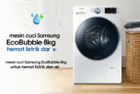 Mesin cuci Samsung EcoBubble 8kg untuk hemat listrik dan air Mesin cuci Samsung EcoBubble 8kg untuk hemat listrik dan air