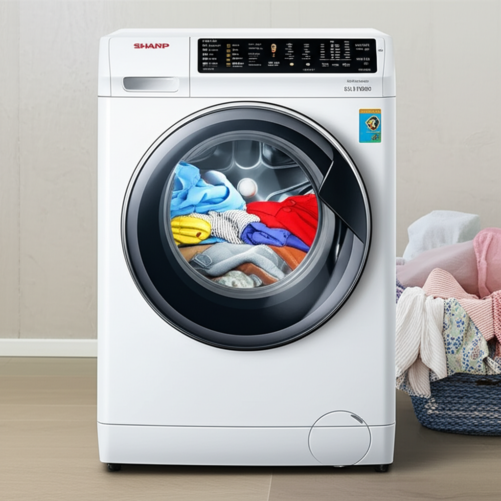 mesin cuci Sharp ES-FL862 untuk pakaian keluarga besar mesin cuci Sharp ES-FL862 untuk pakaian keluarga besar