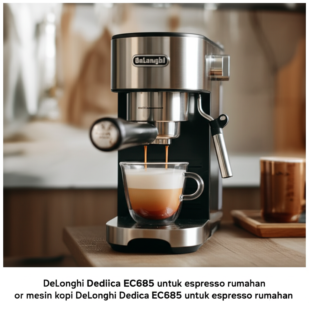 mesin kopi DeLonghi Dedica EC685 untuk espresso rumahan mesin kopi DeLonghi Dedica EC685 untuk espresso rumahan